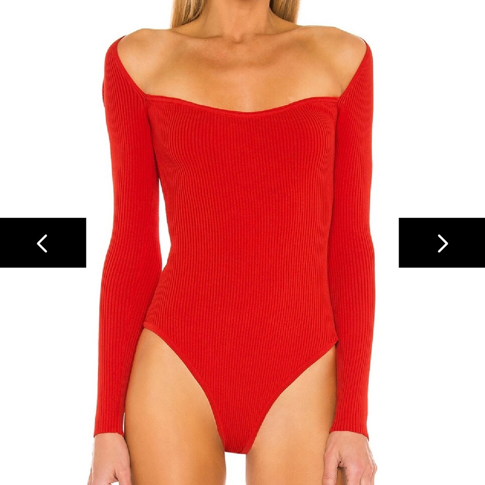 Superdown red bodysuit size small